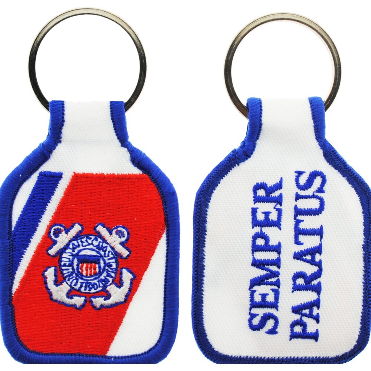 US Coast Guard Embroidered Keychain Military Collectibles Patriotic Unisex Gifts